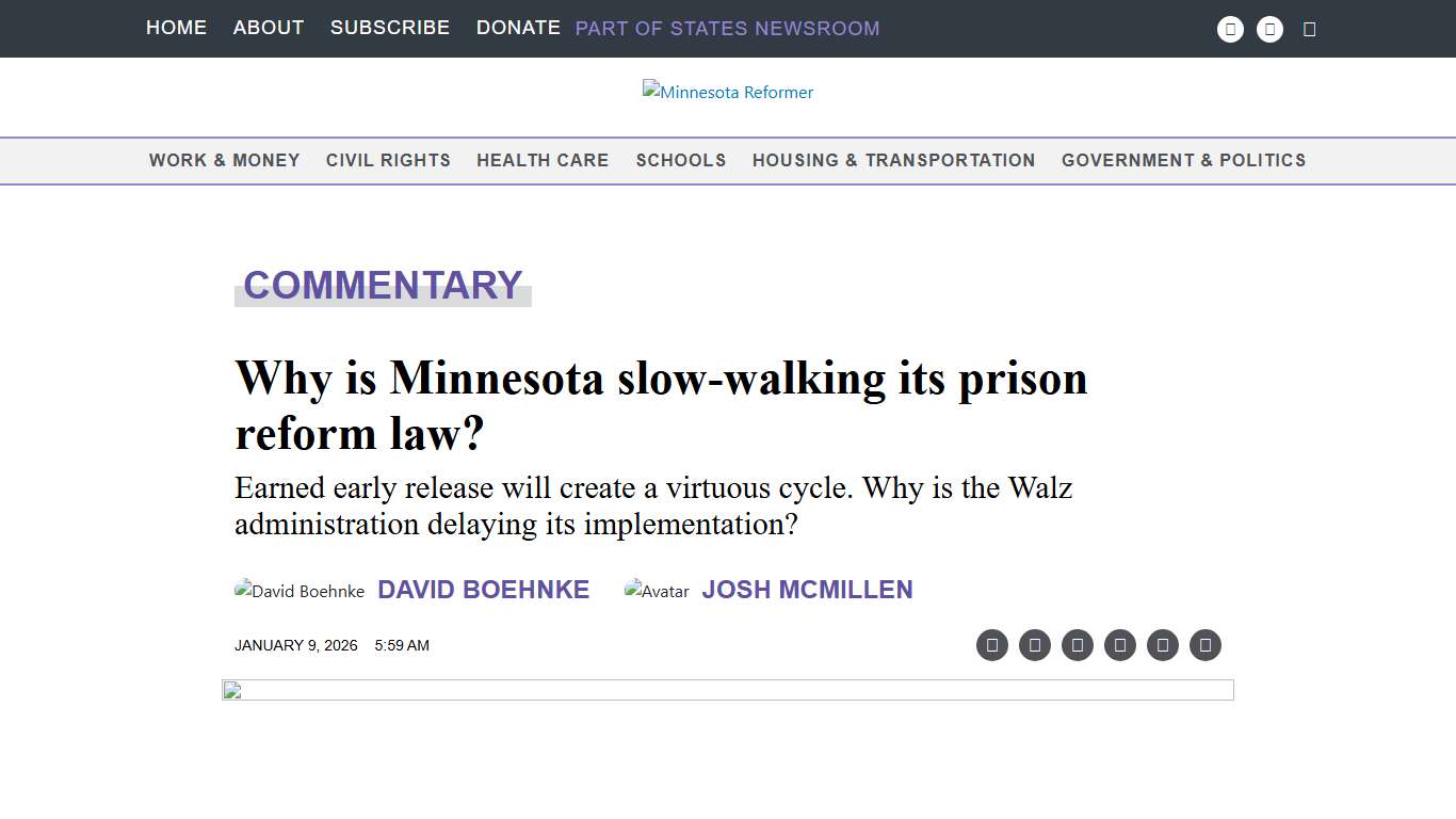 Why is Minnesota slow-walking its prison reform law? • Minnesota Reformer